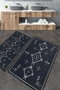 Mijölnir Juego de alfombrillas de baño Antiguo Gris oscuro